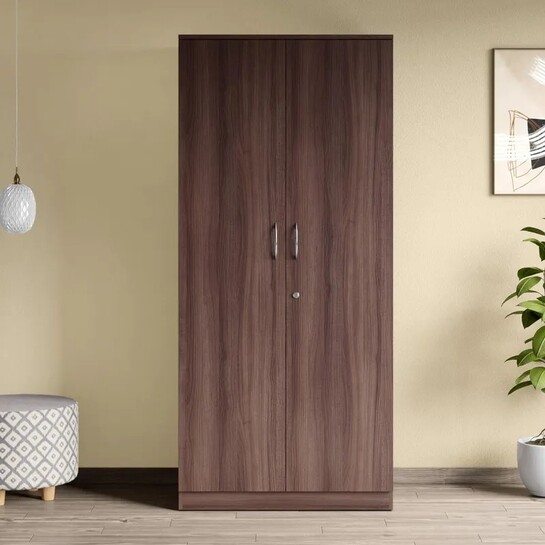 Interio by Godrej Ewa without Mirror Engineered Wood 2 Door Wardrobe