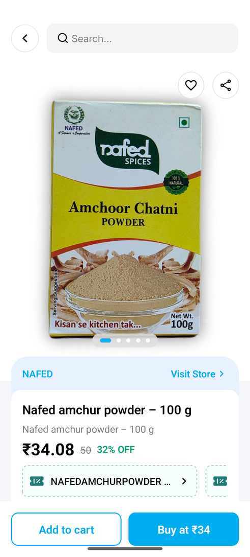 Amchur powder 100 gm @19