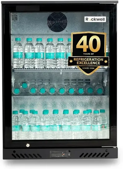 ROCKWELL 130Ltr, Back Bar Cooler, Digital Temperature Display, Heavy Duty Design