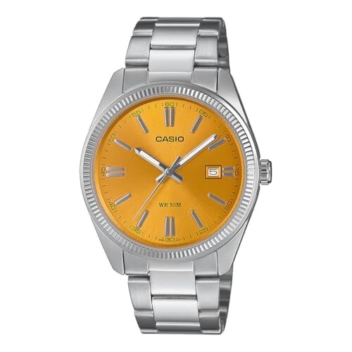Casio Enticer Men MTP-1302PD-9AVEF Analog Yellow Dial Men (A2369)