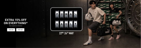Puma - PUMA VAULT |  Extra 15% Off On Everything* 