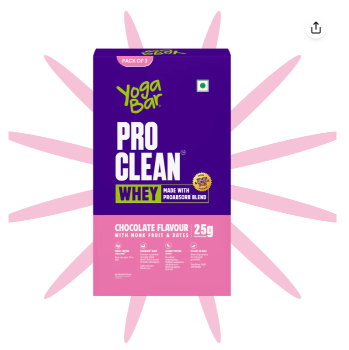 ProClean Whey with Monk Fruit (Chocolate) - 35g Sachet Pack of 3