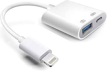 Lightning Adapter with Charging | Certified | Compatible with Keyboard & Apple Devices