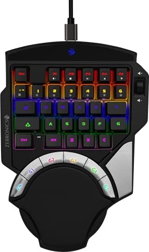 Zebronics Zeb-Max Atom One-Handed RGB Gaming Mechanical Keyboard