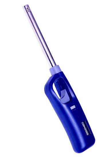 Genesis Adjustable Flame Gas Lighter | Kitchen BBQ Camping Candles | Blue Pack of 1