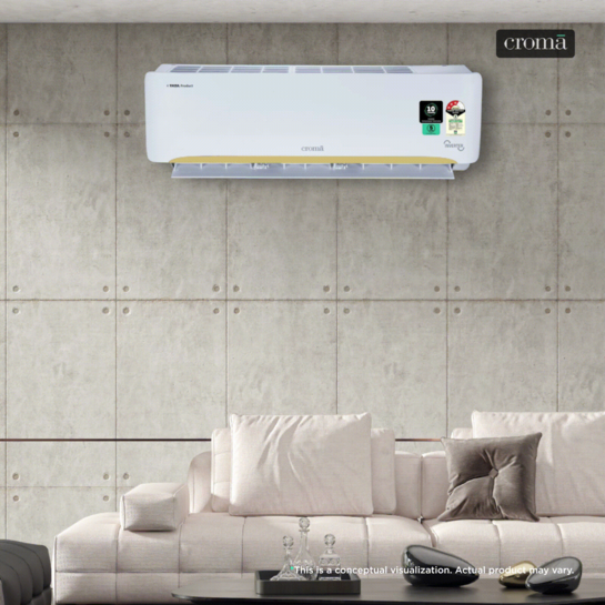 Croma 7 in 1 Convertible 1.5 Ton 3 Star Inverter Split AC with Self Diagnosis (2026 Model)