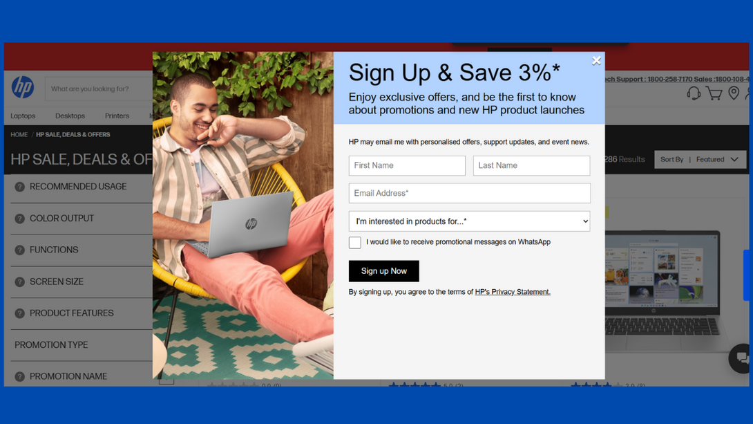 HP India Coupon Code