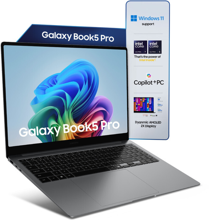 Samsung Galaxy Book5 Pro AI PC 256V - (16 GB/512 GB SSD) Thin and Light Laptop