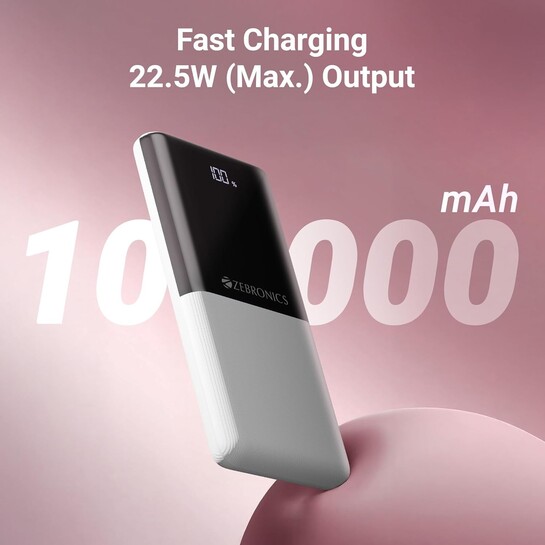 ZEBRONICS EnergiPod 10R1, Power Bank, 10000 mAh