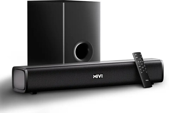 Mivi Fort Sonic 150 Soundbar, 2.1 Channel, Multi-Input & EQ Modes...more