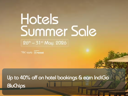 Indigo Hotels Summer Sale - Get up to 40% Off  