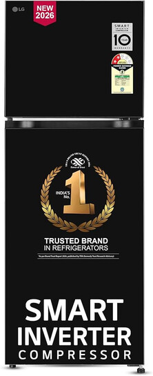 LG 276 L, 2 Star, Smart Inverter, Smart & Dairy Mode, Frost-Free Double Door Convertible Refrigerator