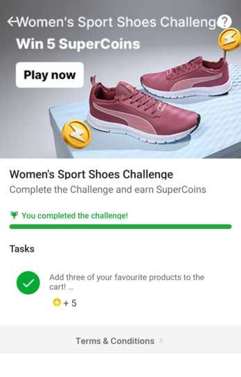 Women's sports shoes challenge 