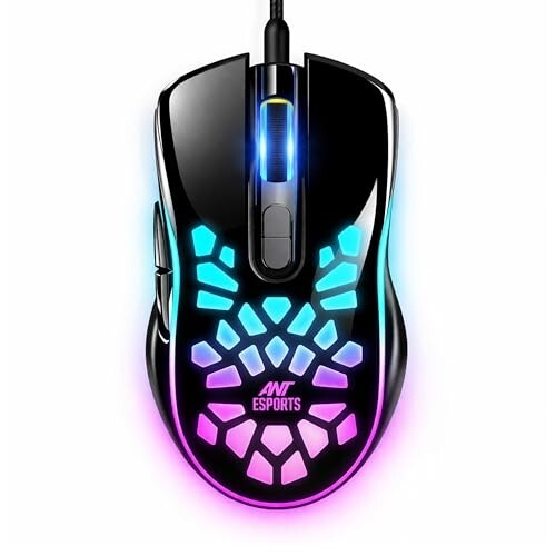 Ant Esports GM80 RGB Wired Gaming Mouse for PC & Laptop | Black 