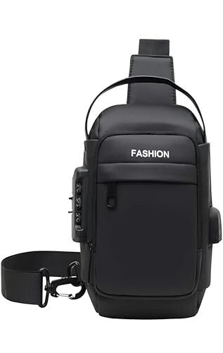 Waterproof Polyester Slim Unisex Crossbody Sling Bag Chest Backpack 