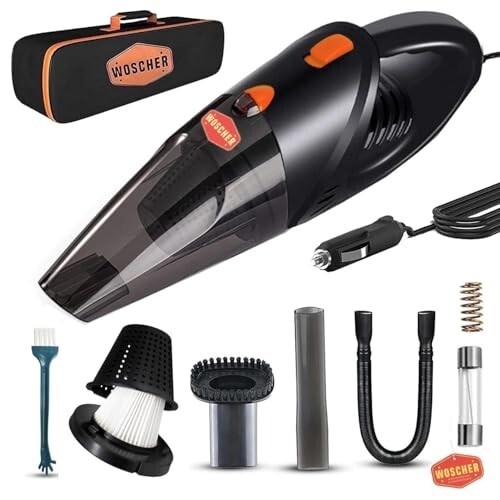 WOSCHER AutoVac Pro High Power Auto Car Vacuum Cleaner 