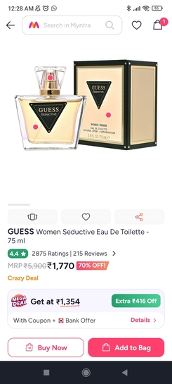 Guess perfume at 70%off