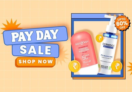 Purplle - PAY DAY SALE | Upto 60% off | Get Extra 5% Off on 459+