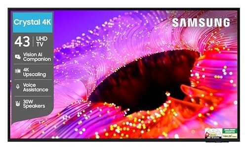 Samsung 43" Crystal 4K Vision AI Smart TV