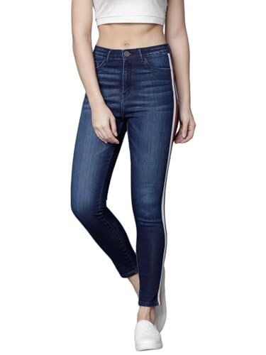 Tokyo Talkies Women's Super Skinny Fit Cropped Jeans 