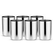 Zepto - Limetro Steel 6 Pcs Amarpali Glasses Set | 300 ml | Steel 