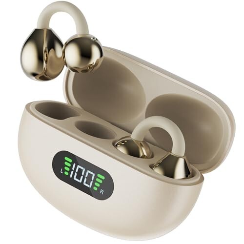 Fire-Boltt Aero Clip OWS Earbud w/Clip-On Fit Beige