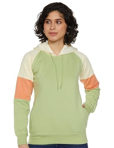 Qube By Fort Collins Women's Cotton Crew Neck Sweatshirt