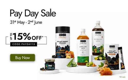 Kapiva Payday Sale - Up to 15% Off 