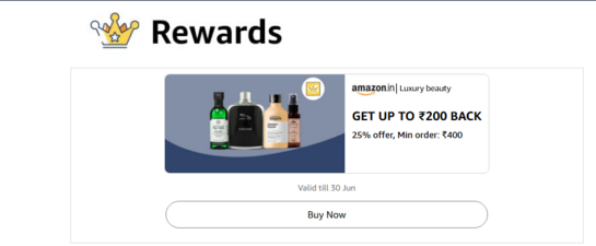 Flat 25% off on Amazon Luxury Beauty Products