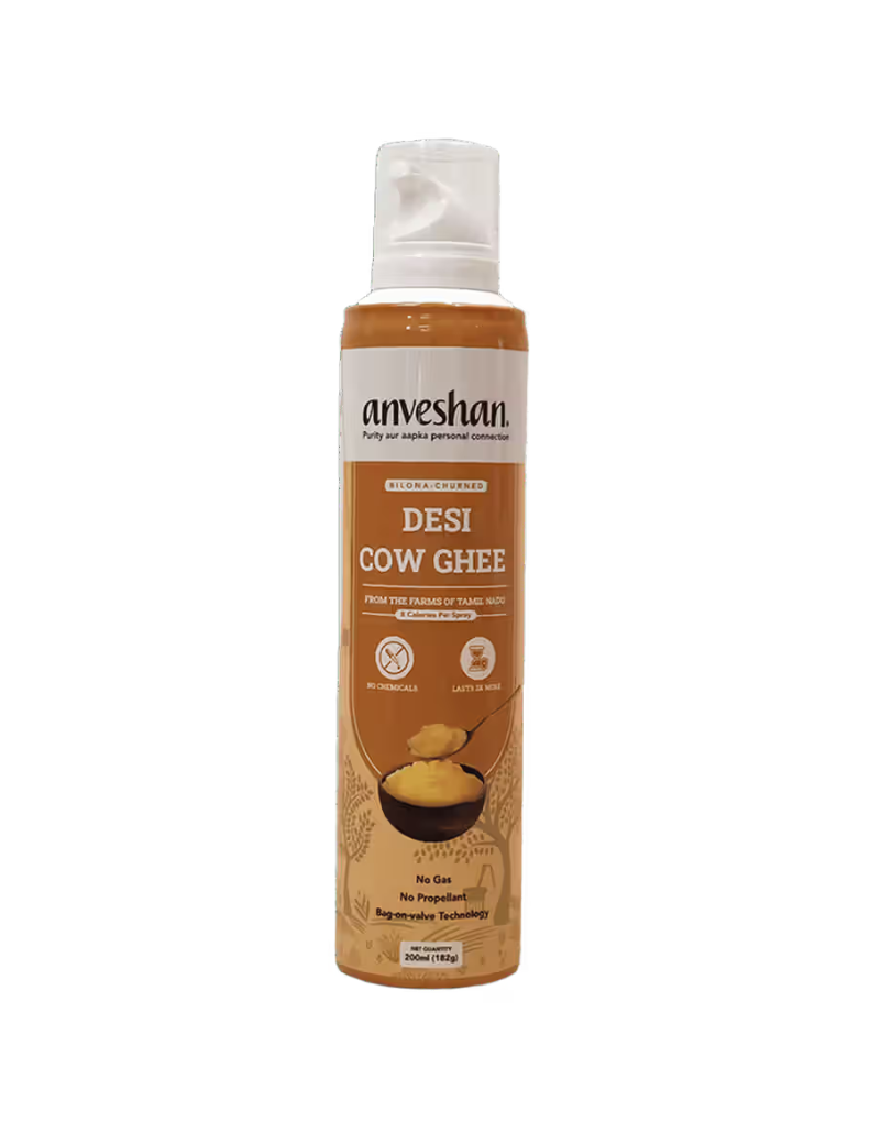 Instamart : Anveshan Desi Cow Ghee Spray Can 200 ml 