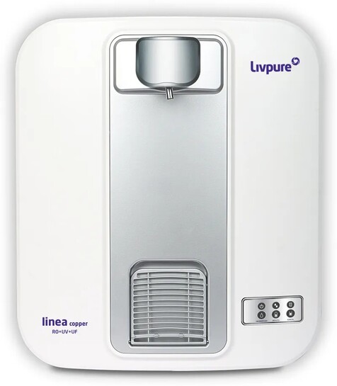 Livpure LIV_LINEA_COPPER 5 L RO + UV + UF Water Purifier (White, Silver)