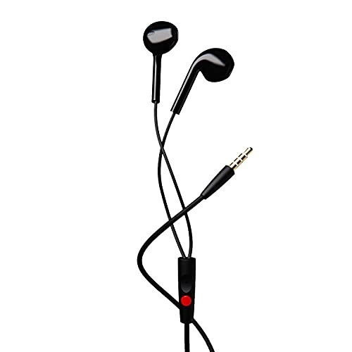 Boat Bassheads 105 Wired in Ear Earphones with Mic (Black)