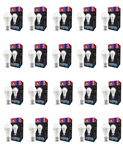 HAVELLS 8.5w LED Emergency Bulb | Shatter Resistant |Cool Day White (6500K) (PACK OF 20)