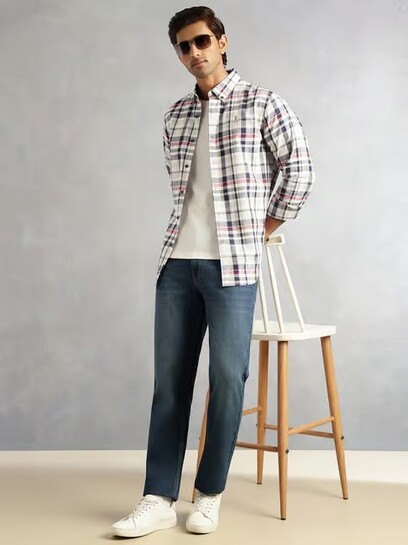 Thomas Scott Dark Blue Cotton Jeans 