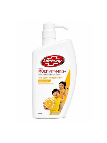 Lifebuoy Lemon Fresh Anti Bacterial Body Wash With Activ Silver Formula 1 L 
