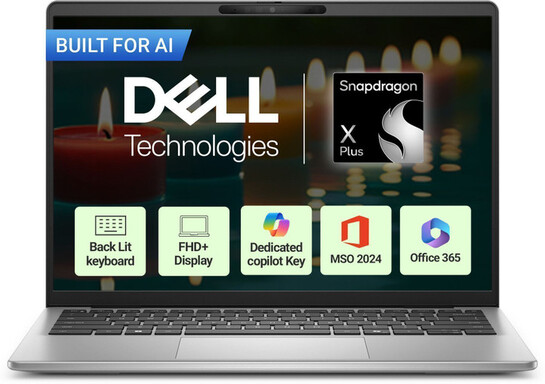 DELL 14 Snapdragon X Plus - (16 GB/512 GB SSD/Windows 11 Home) Thin & Light Laptop