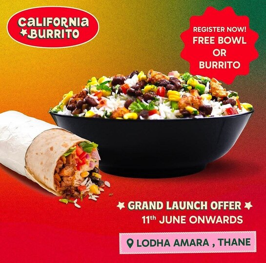 California Burrito: Register and Get a Free Mini Burrito/Bowl. GRAND LAUNCH OFFER!