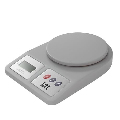 Litt by Lifelong Digital Kitchen Weighing Scale | LCD Display with Tare & Mode Function | Compact & Accurate Weighing Machine for Kitchen, Baking, Diet, Food & Grocery | 5kg Capacity