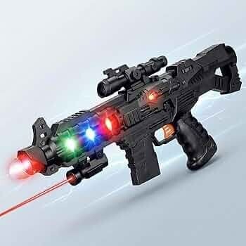 3D Projection Strike Toy Gun | Vibrant Light and Sound Effects | Battery Operated | Kids Gift