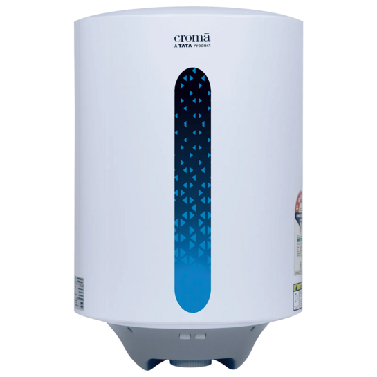 Croma AV5111 15 Litres 5 Star Vertical Storage Geyser with Temperature Control Knob (White)