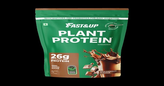 Fast&Up Plant Protein - 100% Premium Quality Vegan Protein - Rich Chocolate Flavour 