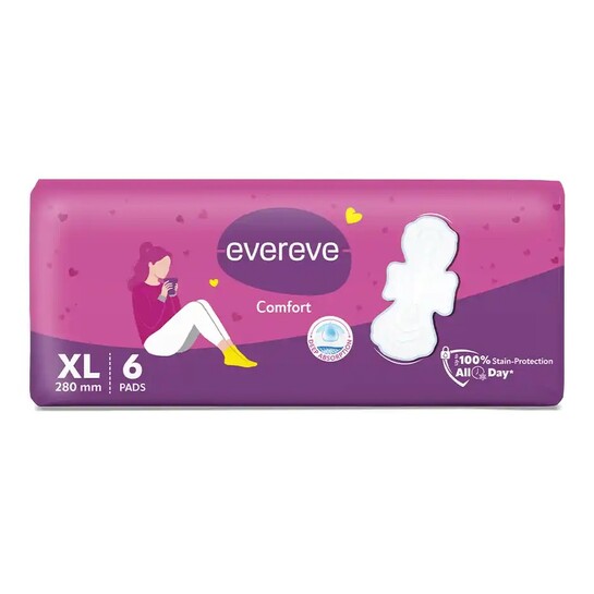 Zepto : Evereve Comfort Sanitary Pads for Women XL 6 Pcs
