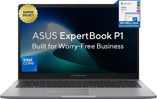 ASUS ExpertBook P1 (i3 14th Gen) with 1 Yr ADP Intel Core 3 100U - (8 GB/512 GB SSD) 14 Inch Laptop