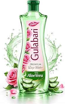 Dabur Gulabari Premium Rose Water with Aloe Vera - 400 ml