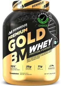 BIGMUSCLES NUTRITION Premium Gold Whey | 25g Protein Per Serving,...more