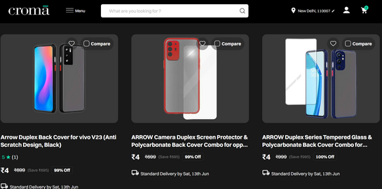 Croma loot: stuffcool and arrow mobile cases and covers!