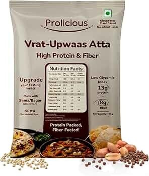 Prolicious Vrat-Upwaas Atta | Upgrade Your Fasting Meals |  | 450g