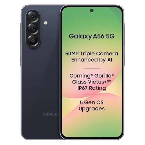 Samsung Galaxy A56 5G (Awesome Midnight Blue, 8GB, 128GB) | Metal Frame 