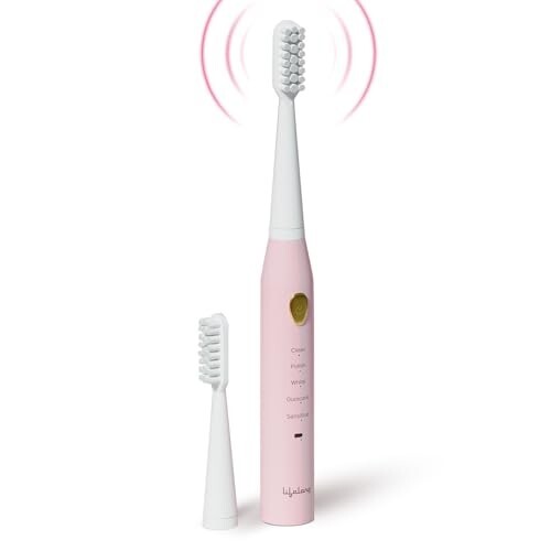 Lifelong Rechargeable Toothbrush for Adults (Pink, LLDC135)