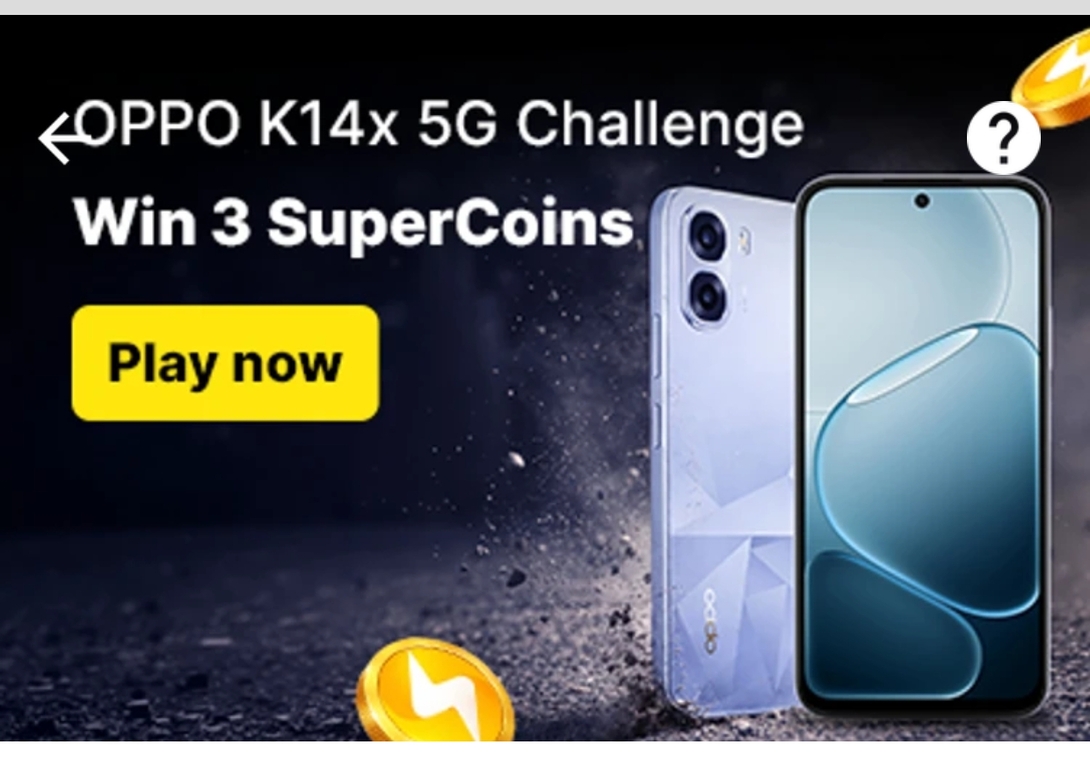 Oppo k14x challenge win 3 coins